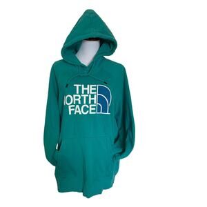 The North Face half dome logo hoodie blue women's size 1X